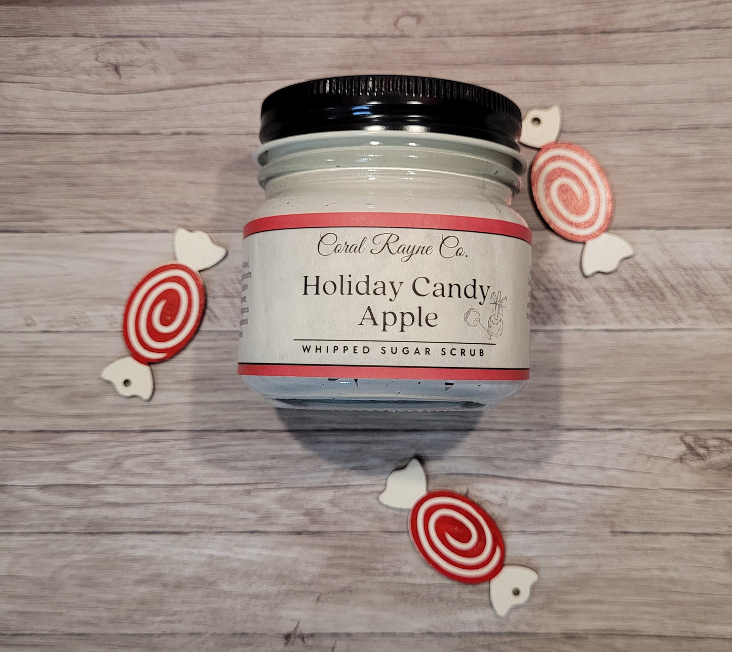 Holiday Candy Apple Whipped Sugar Scrub